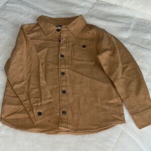 Old Navy Tan Button Down Shirt Corduroy Style